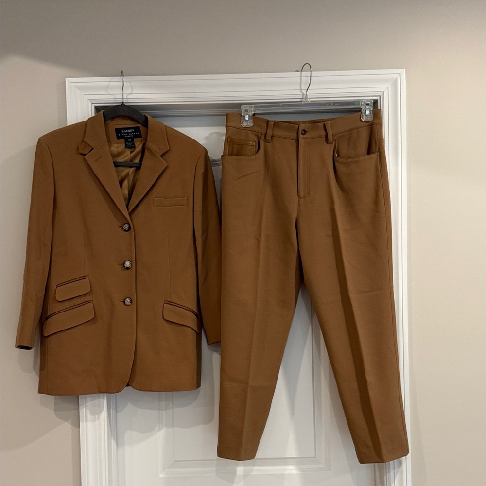 Women’s Ralph Lauren Tan Blazer and Pants
